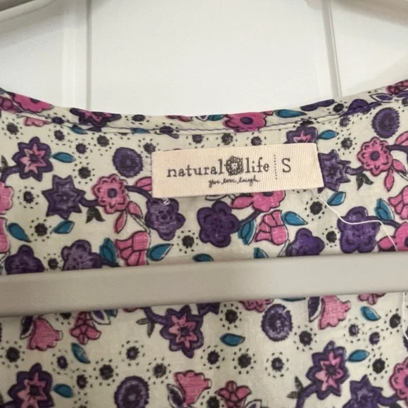 NATURAL LIFE Purple Floral Maxi Dress - Picture 3 of 3